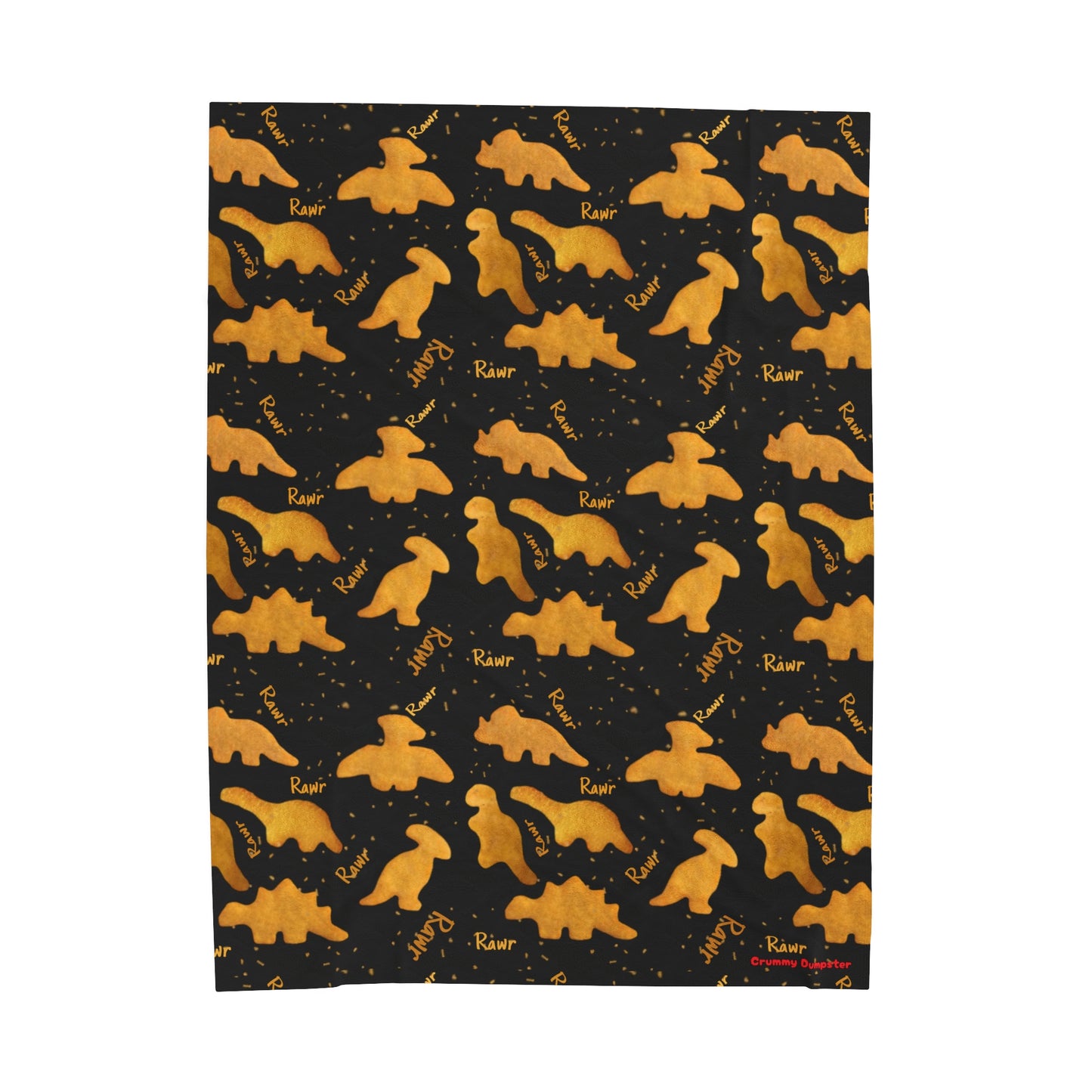 Dino Nuggies Velveteen Plush Blanket