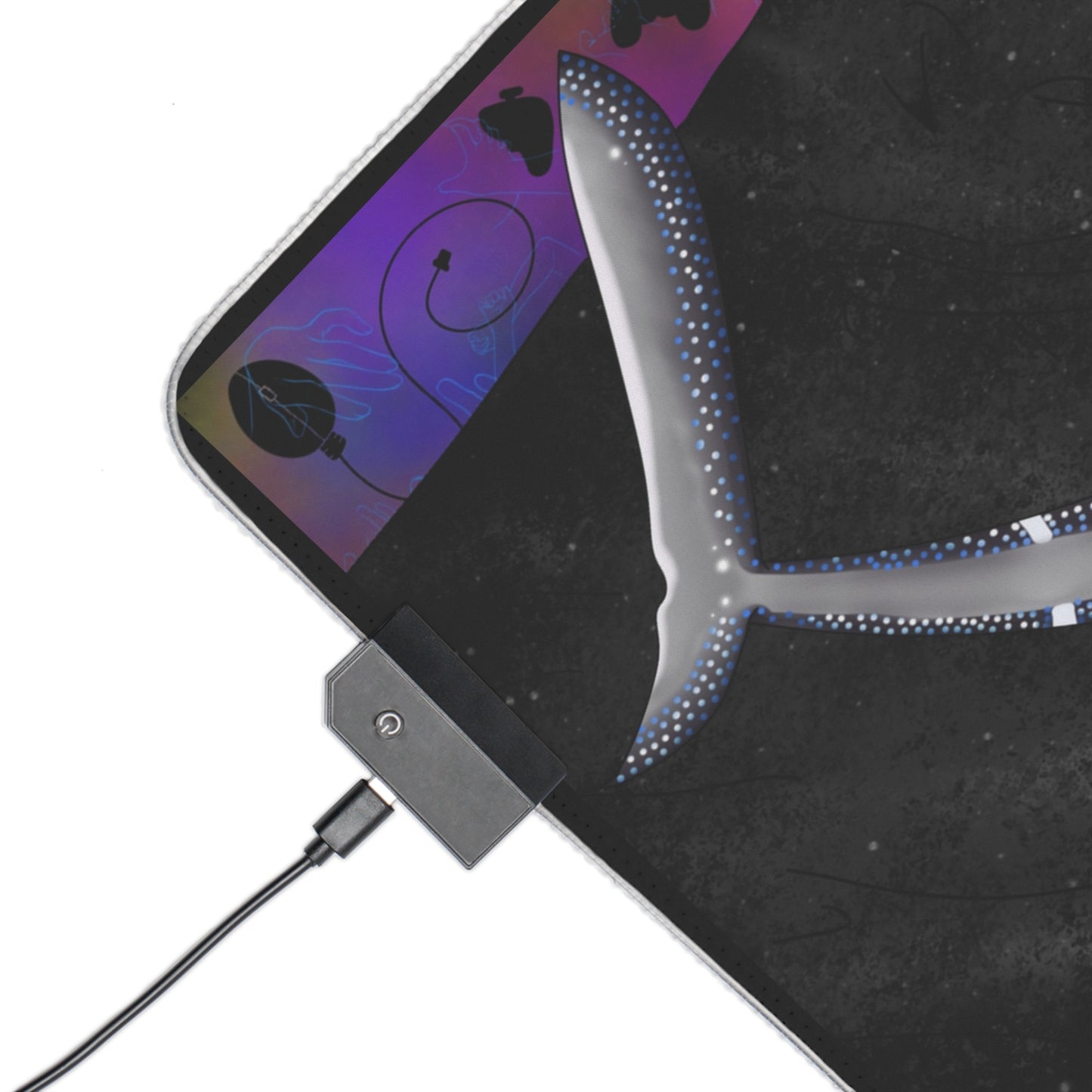 Thots n Roses RGB LED Gaming Mouse Pad