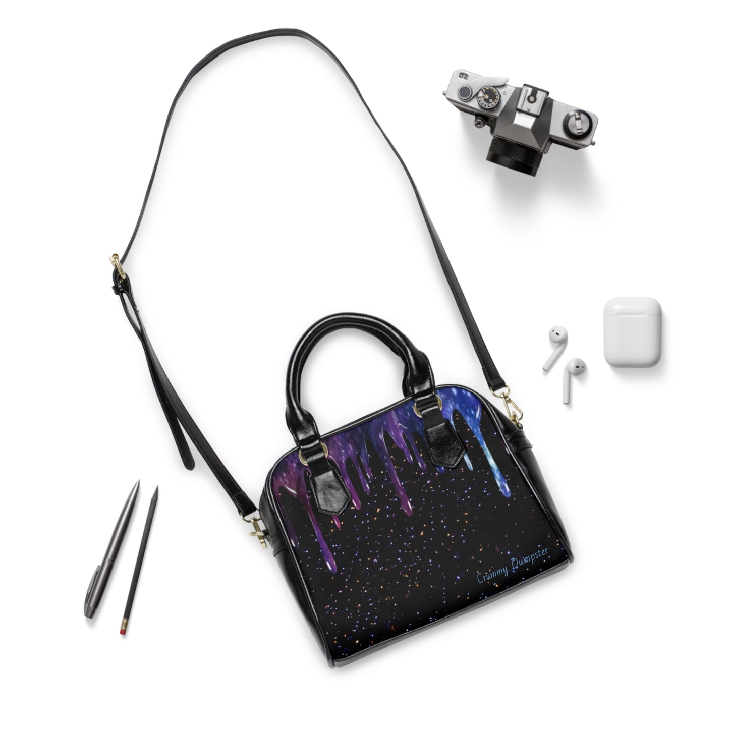 Galaxy Drip Shoulder Handbag