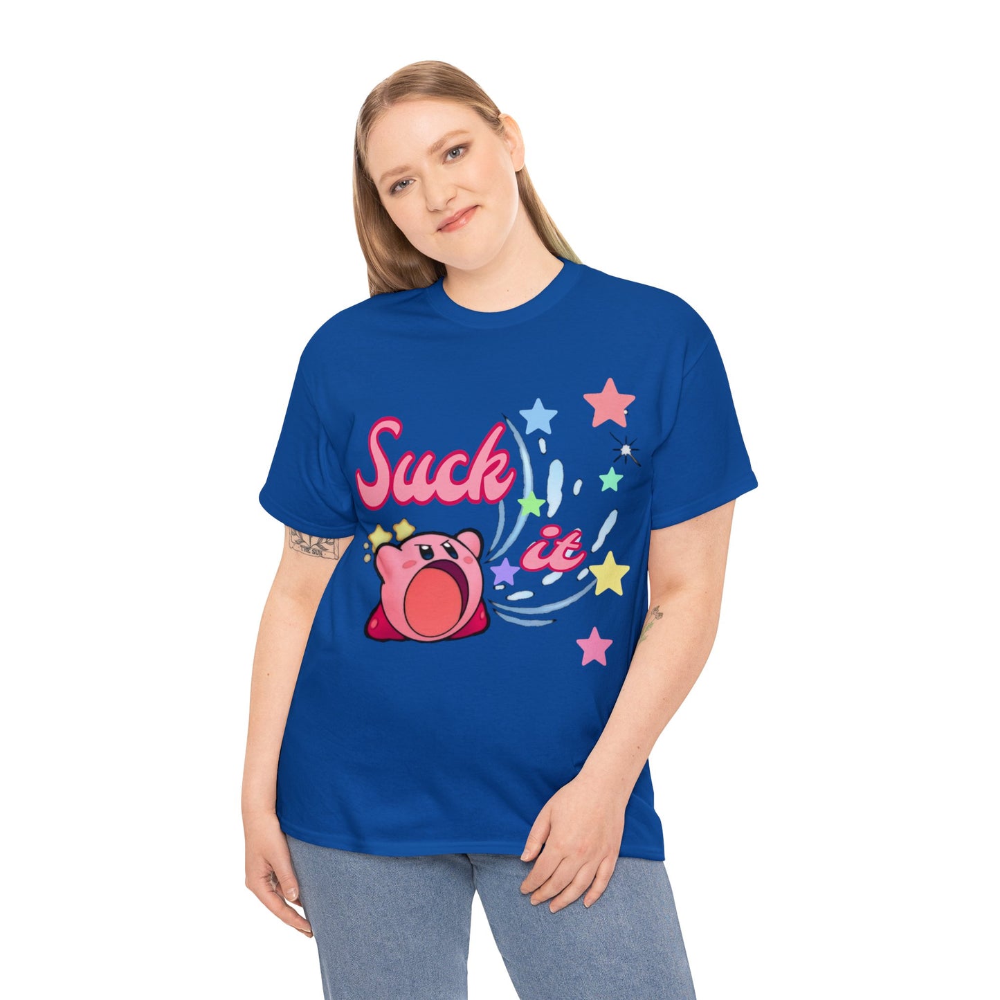 Suck It Kirb Unisex Heavy Cotton Tee