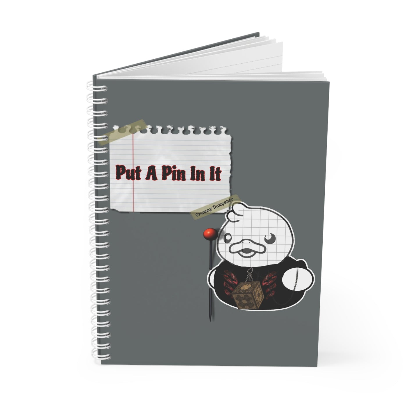 Pinned Up Spiral Notebook