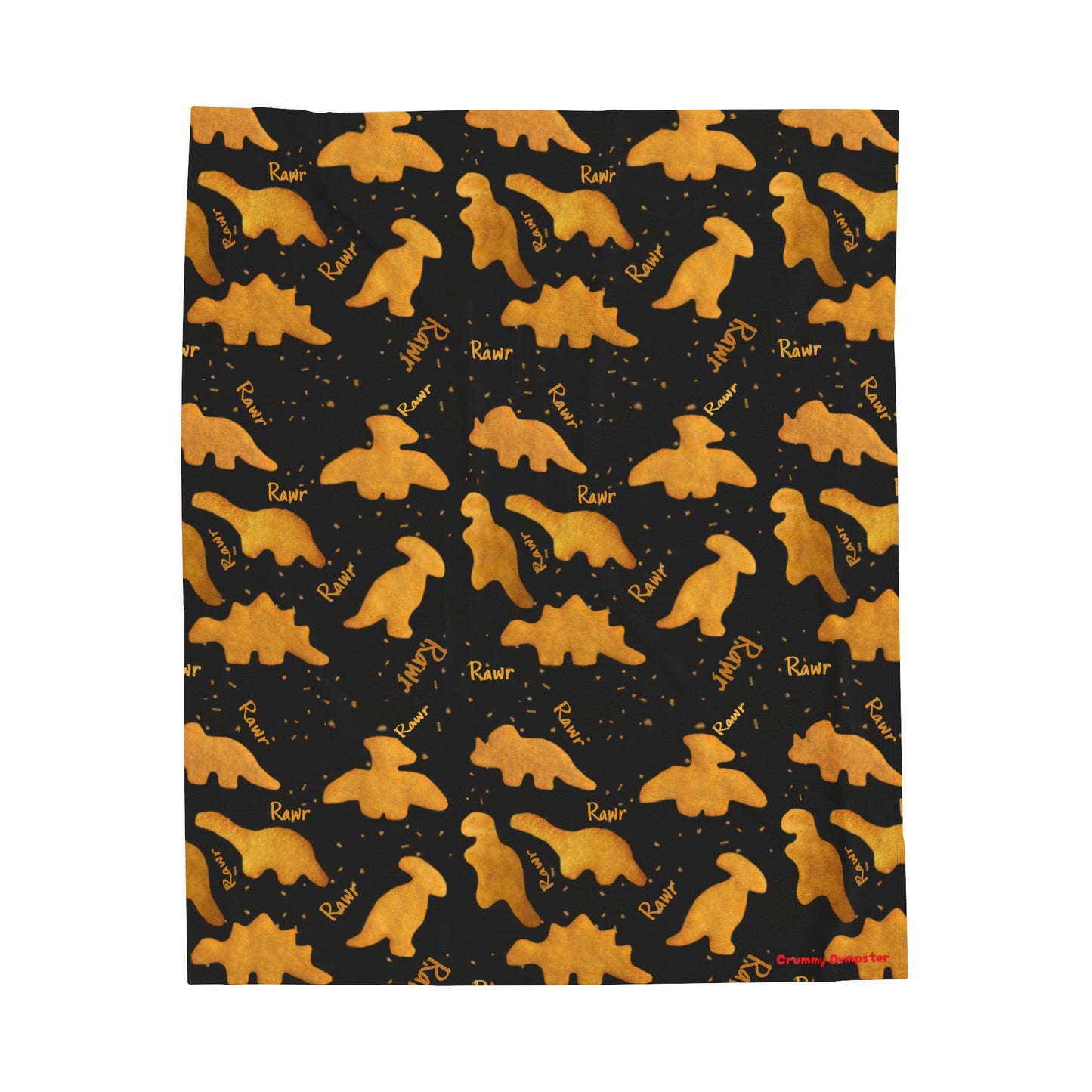 Dino Nuggies Velveteen Plush Blanket