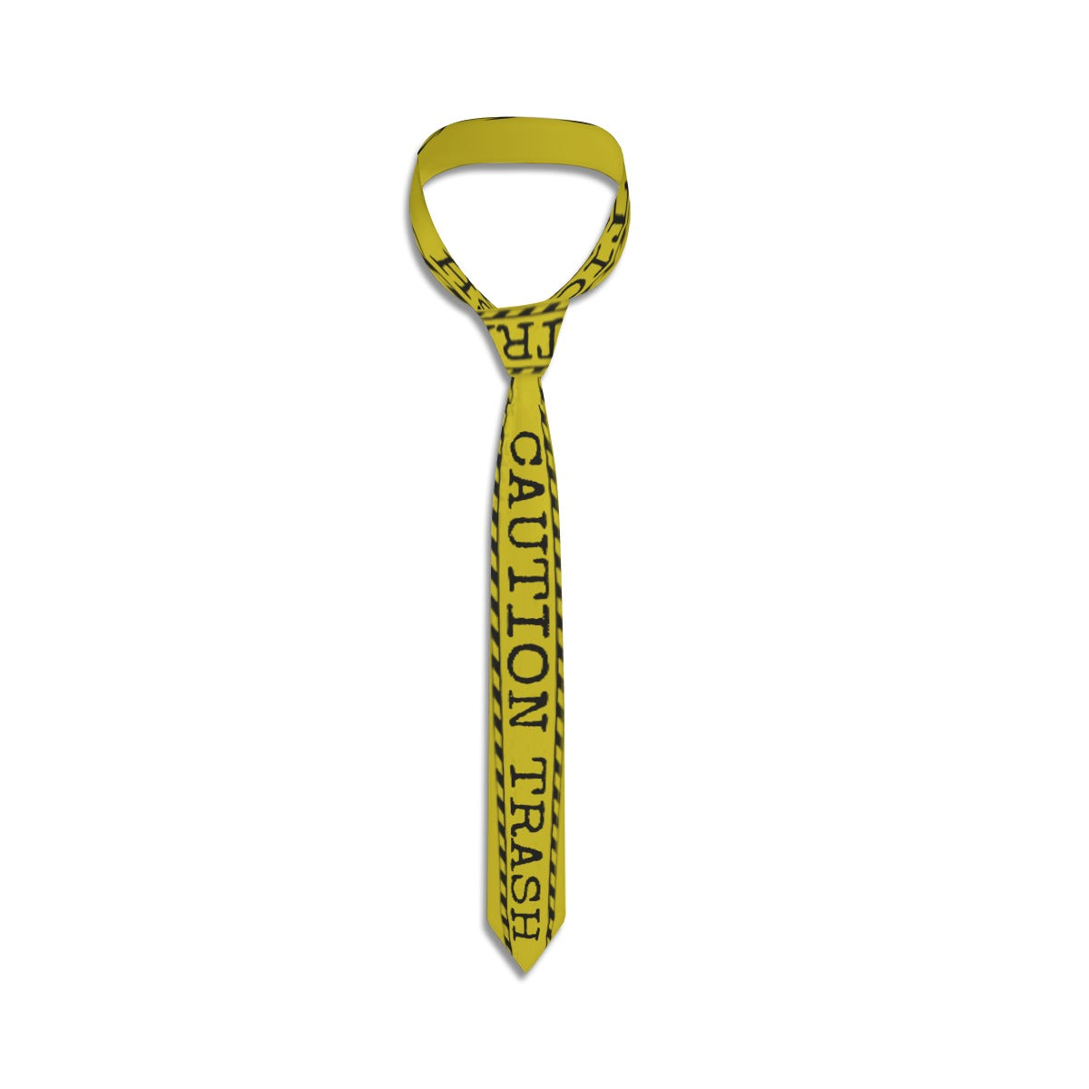 Caution Trash Unisex Tie