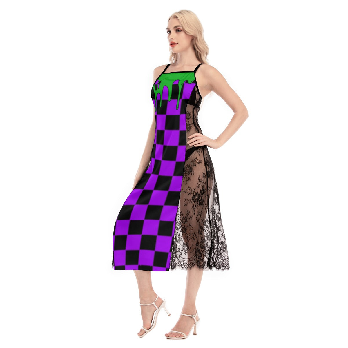 Nightshift Lace Cami Cross Back Dress