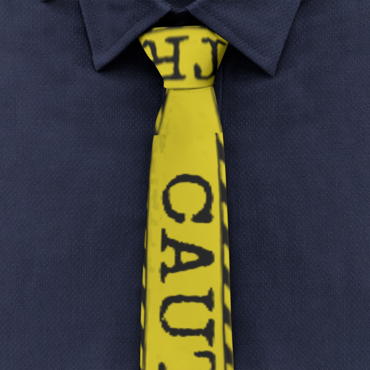 Caution Trash Unisex Tie