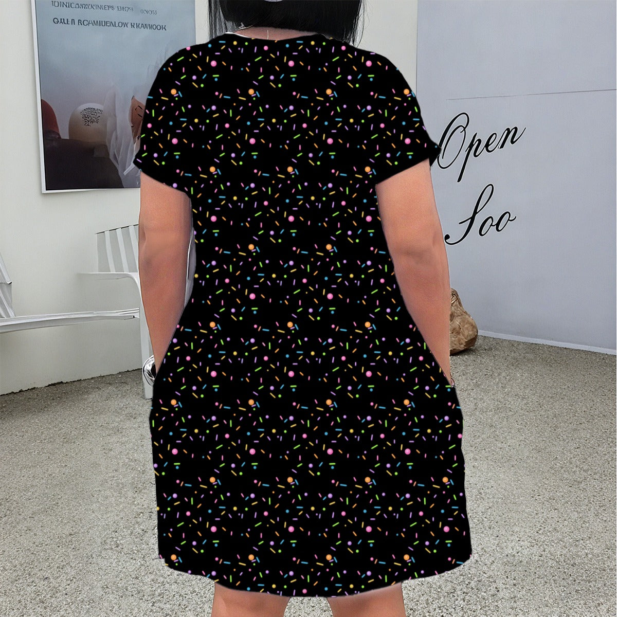 Donut Queen Short Sleeve Dress