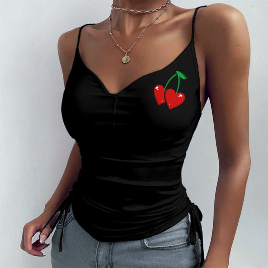 Cherry Bomb Drawstring Camisole