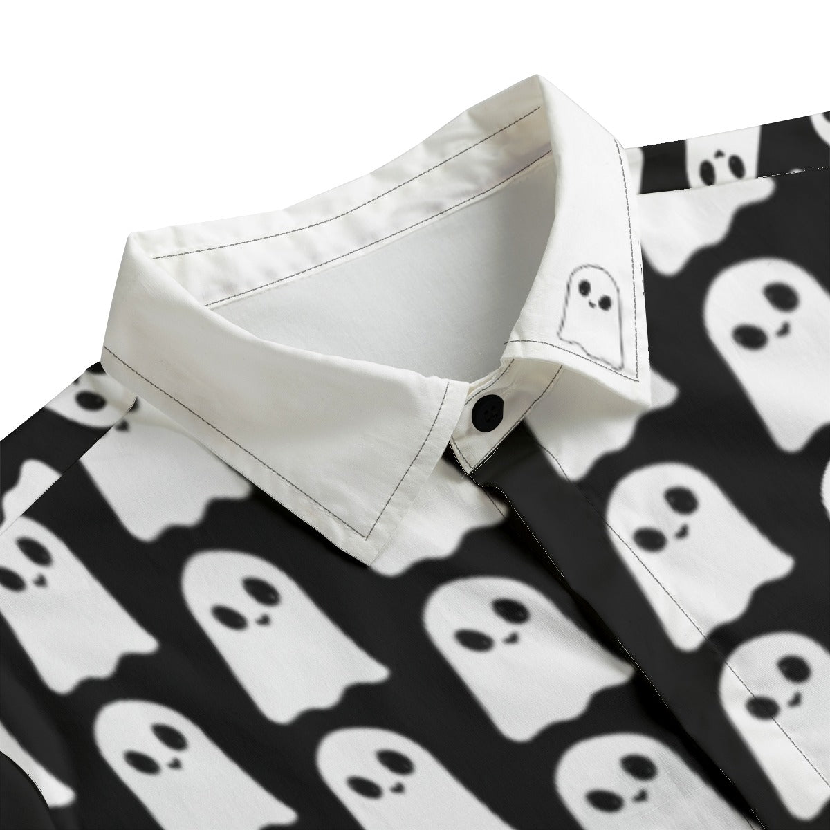 Spirited Lapel Collar Shirt