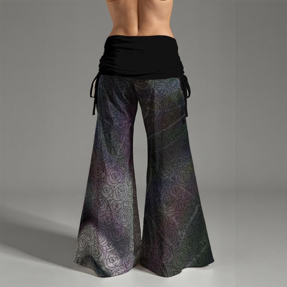 Oil Sloosh High Waist Wide Leg Pants