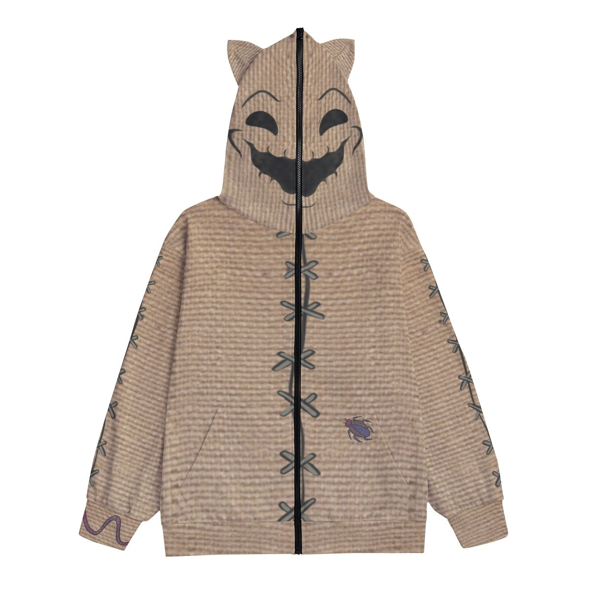 Split a Seam Hoodie With Full Zipper Closure
