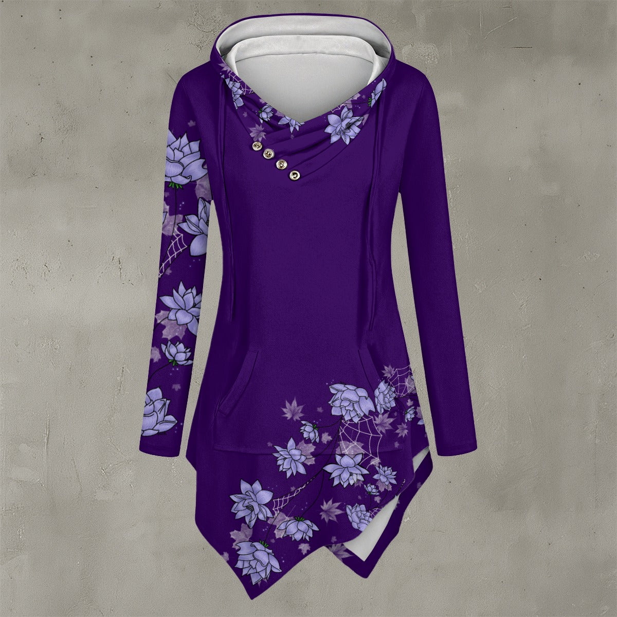 Lucid's Dreamscape - Asymmetric Hem Hoodie