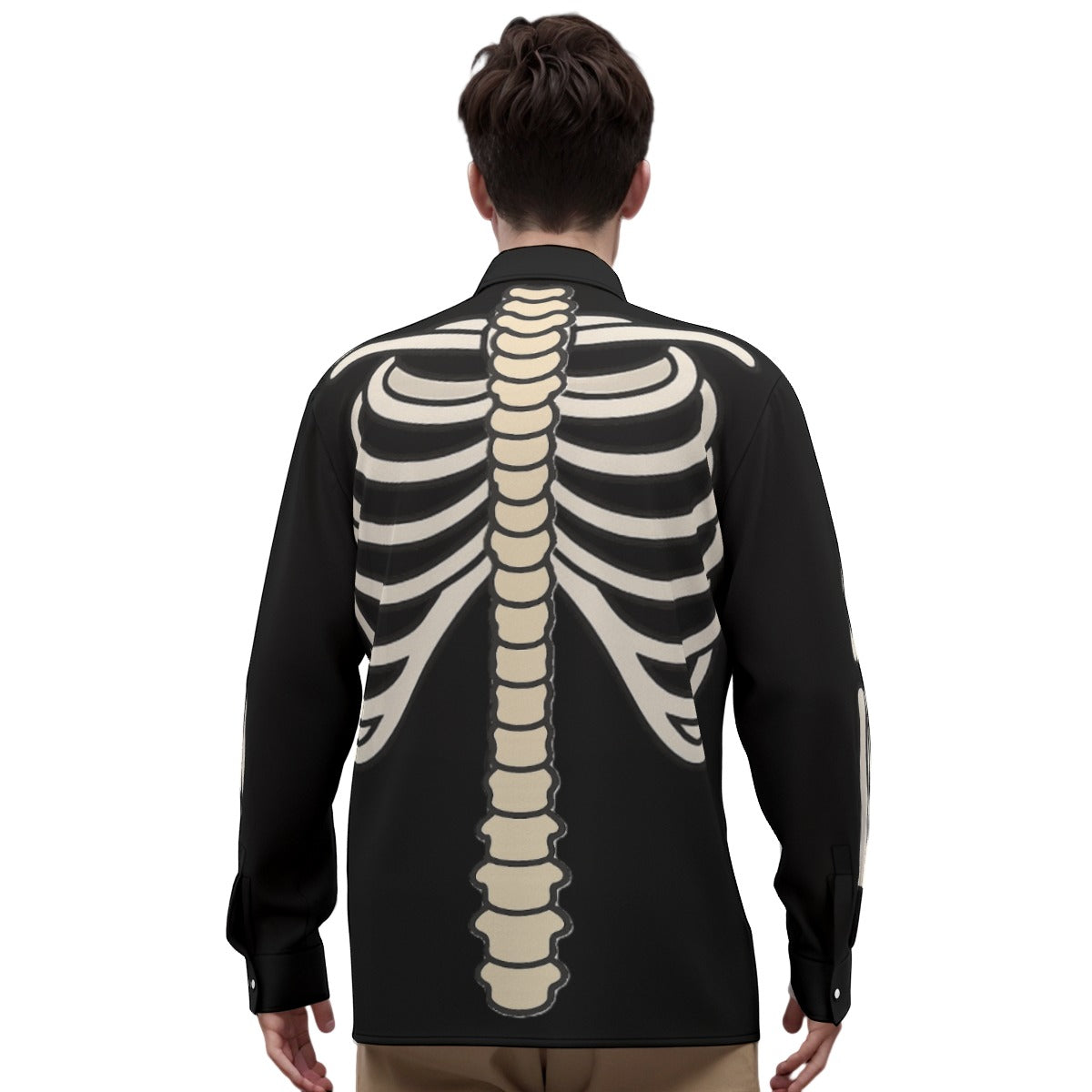 Reap and Sow Imitation Silk Long-Sleeved Shirt