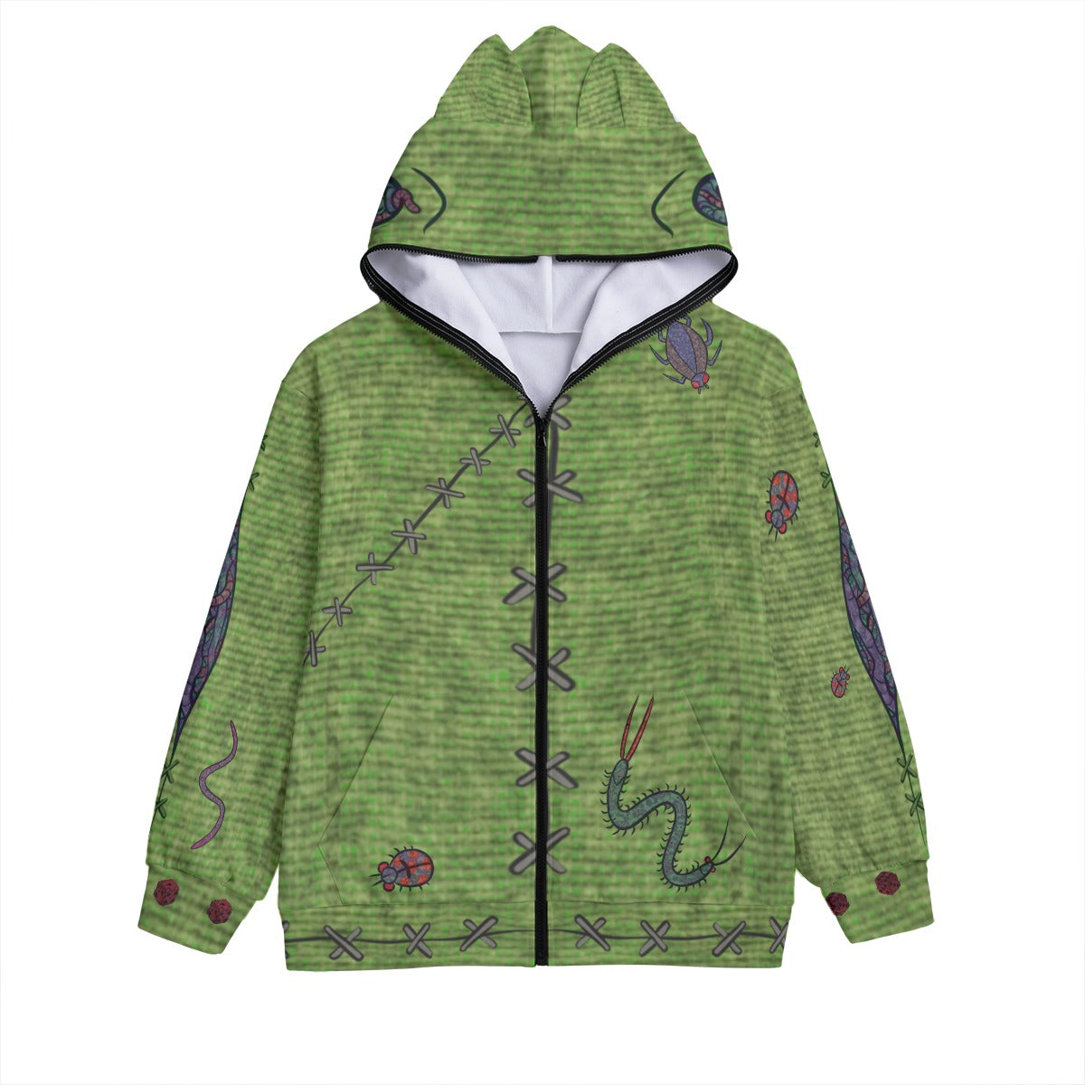 Googie Man Unisex Hoodie With Full Zipper Closure