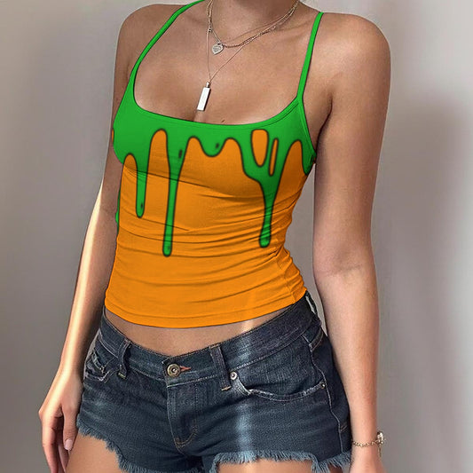 Slime Time Spaghetti Strap Tank Top