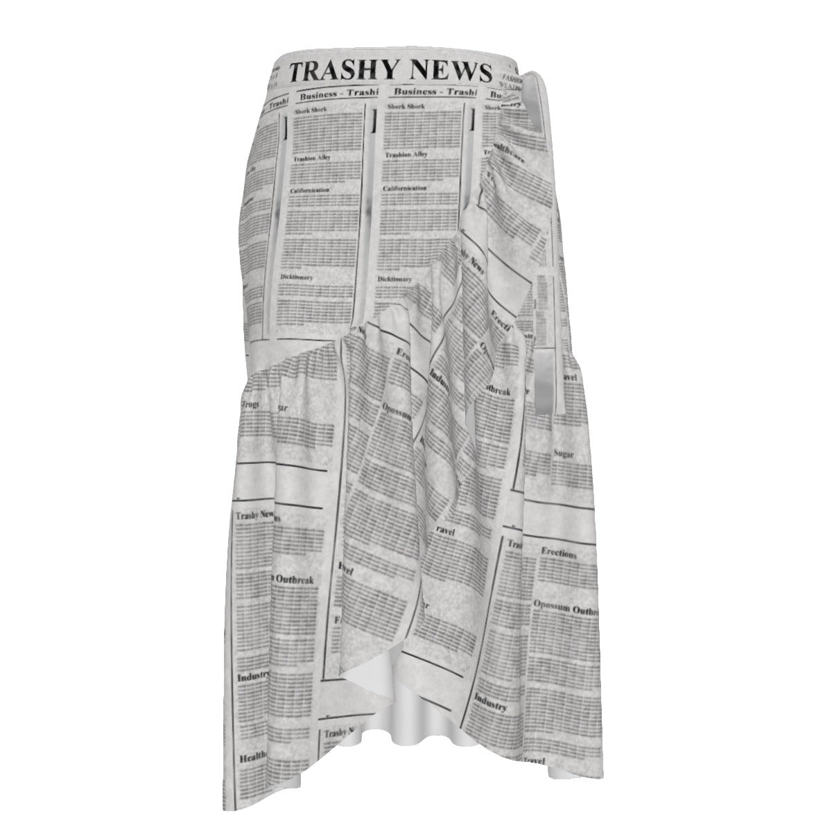 Trashy News Wrap Skirt