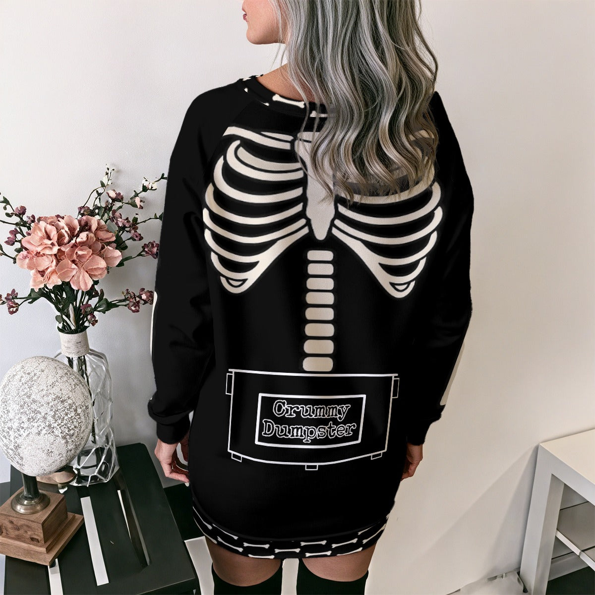 Skelestuff Lace-Up Sweatshirt