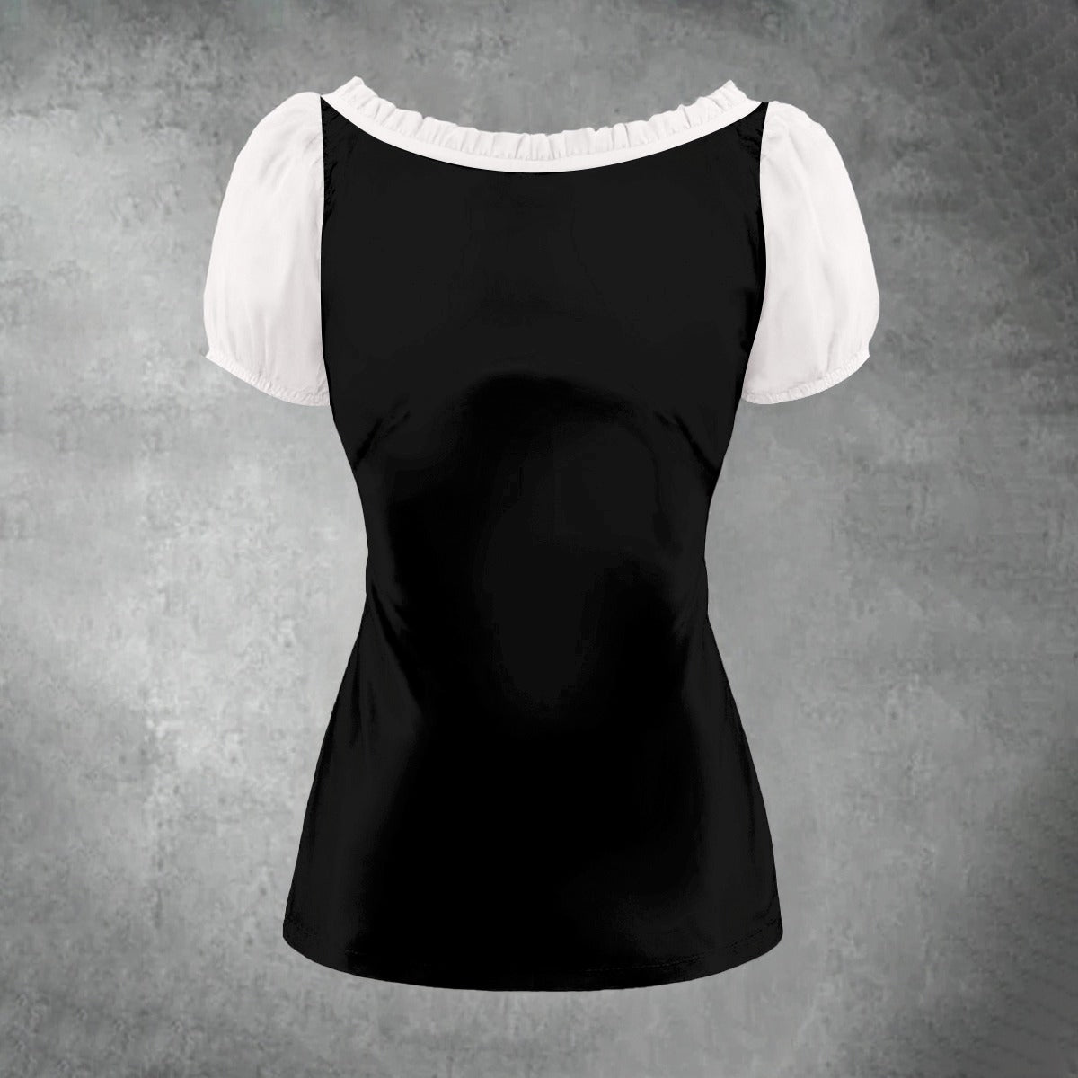 Phantom Puff Sleeve Pleated Shirt