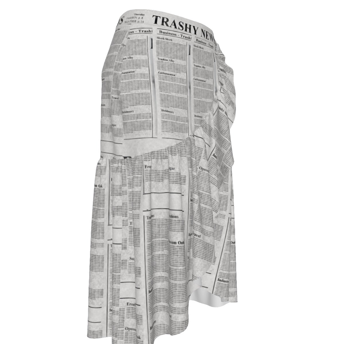 Trashy News Wrap Skirt