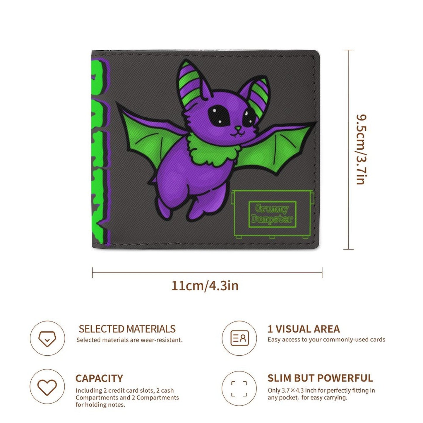 Batty Card Holder Wallet