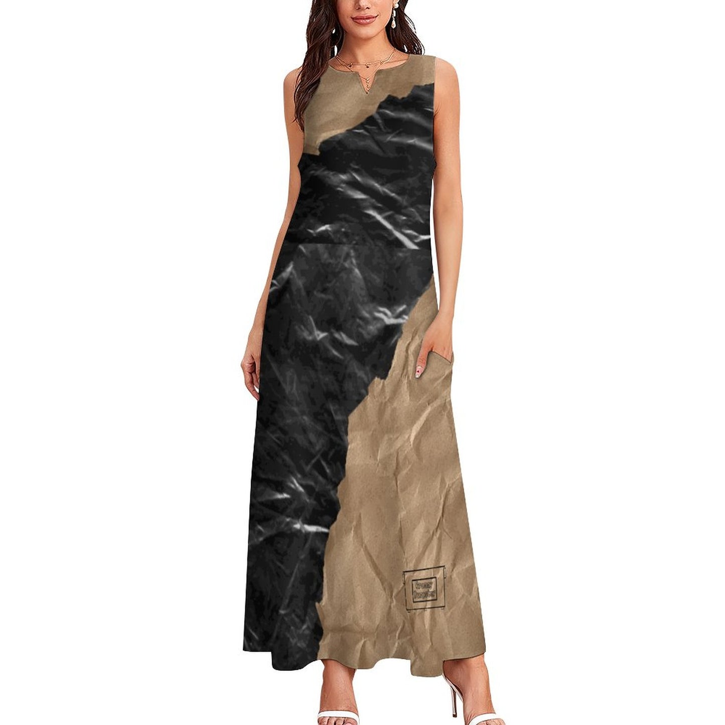 Trash Geode Sleeveless Ankle-length Dress