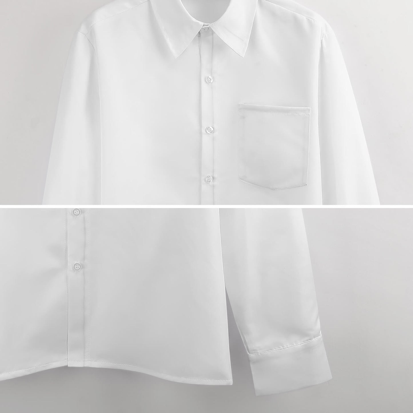 Trash Geode Faux Linen Men Long Sleeve Shirt with Pocket
