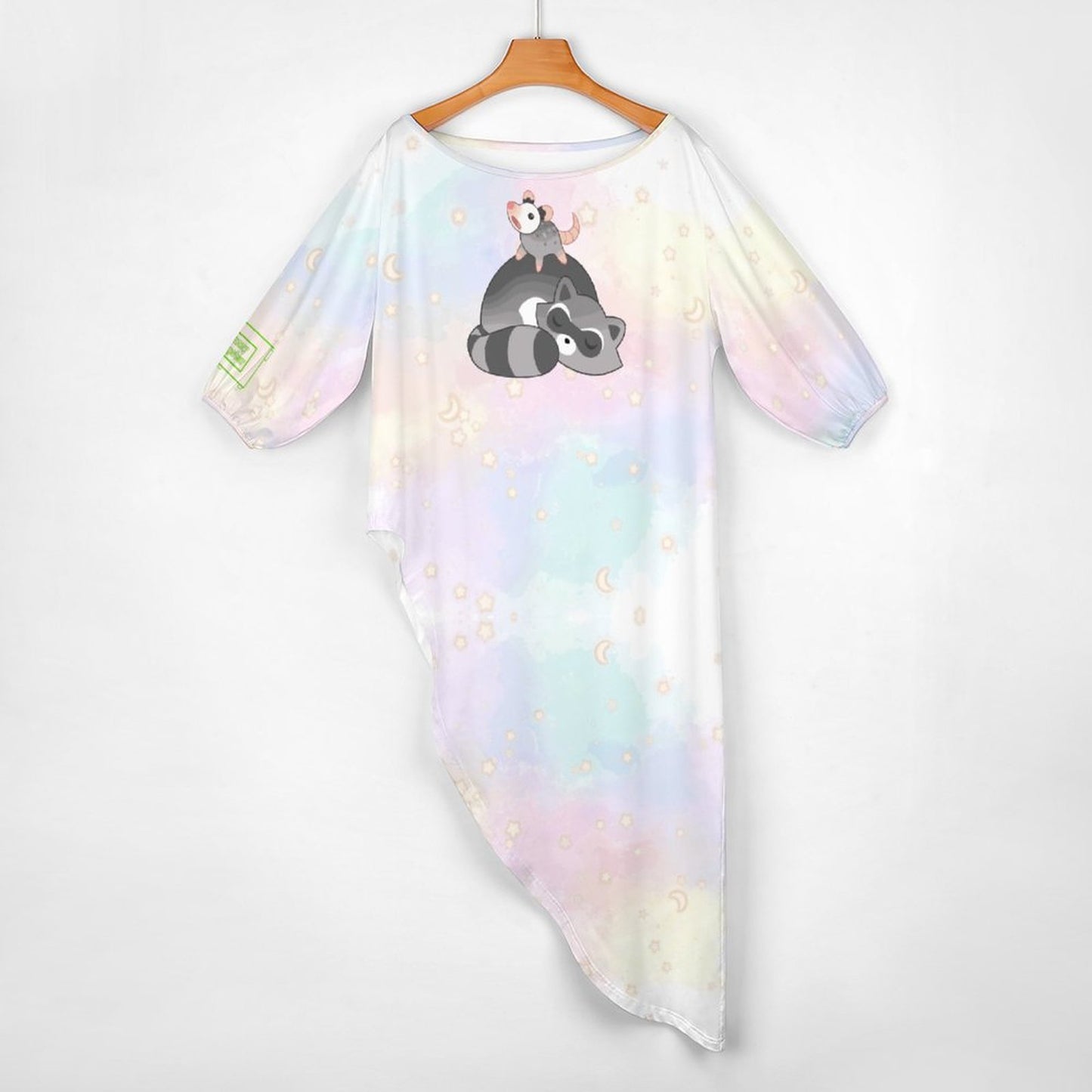 Trash Baby Diagonal Shoulder Two Piece Set