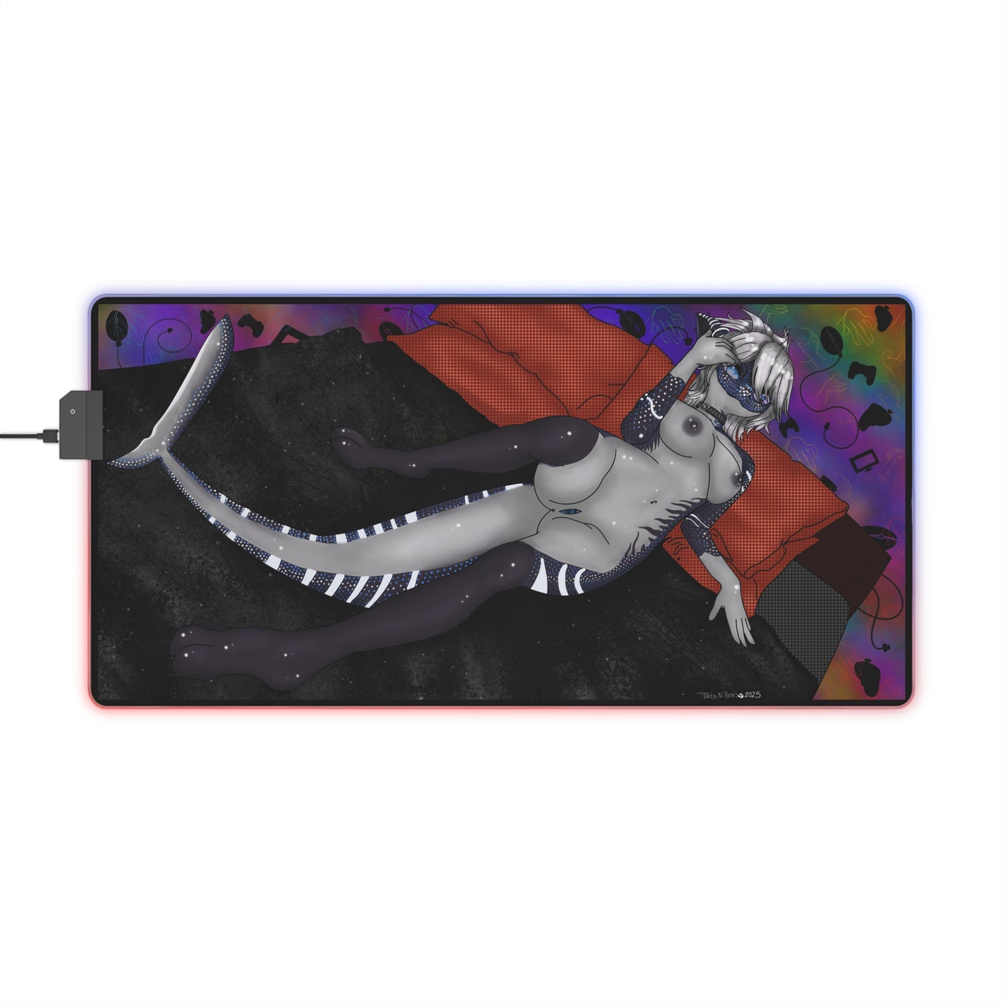 Thots n Roses RGB LED Gaming Mouse Pad