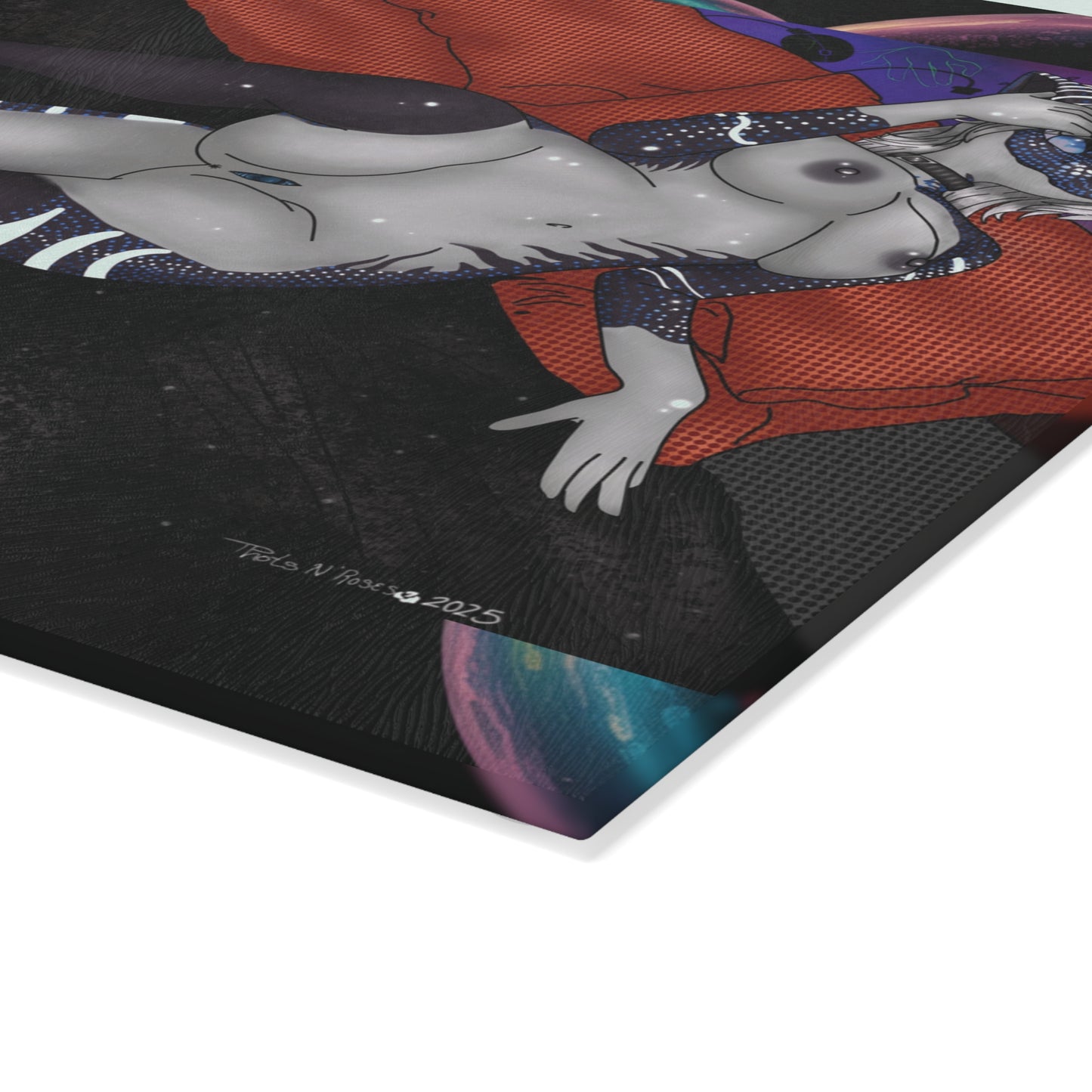 Sharkcoochie Glass Cutting Board