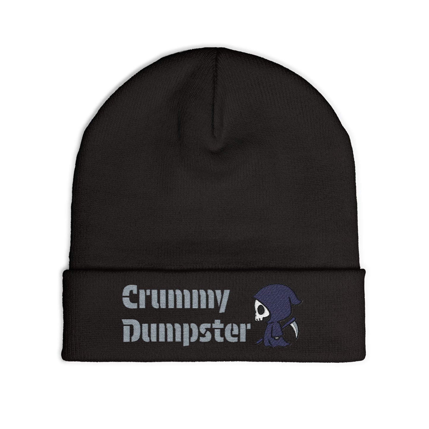 Grimmy Dumpster Embroidered Knit Beanie