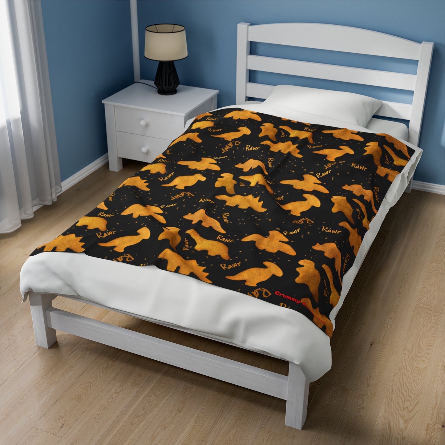 Dino Nuggies Velveteen Plush Blanket