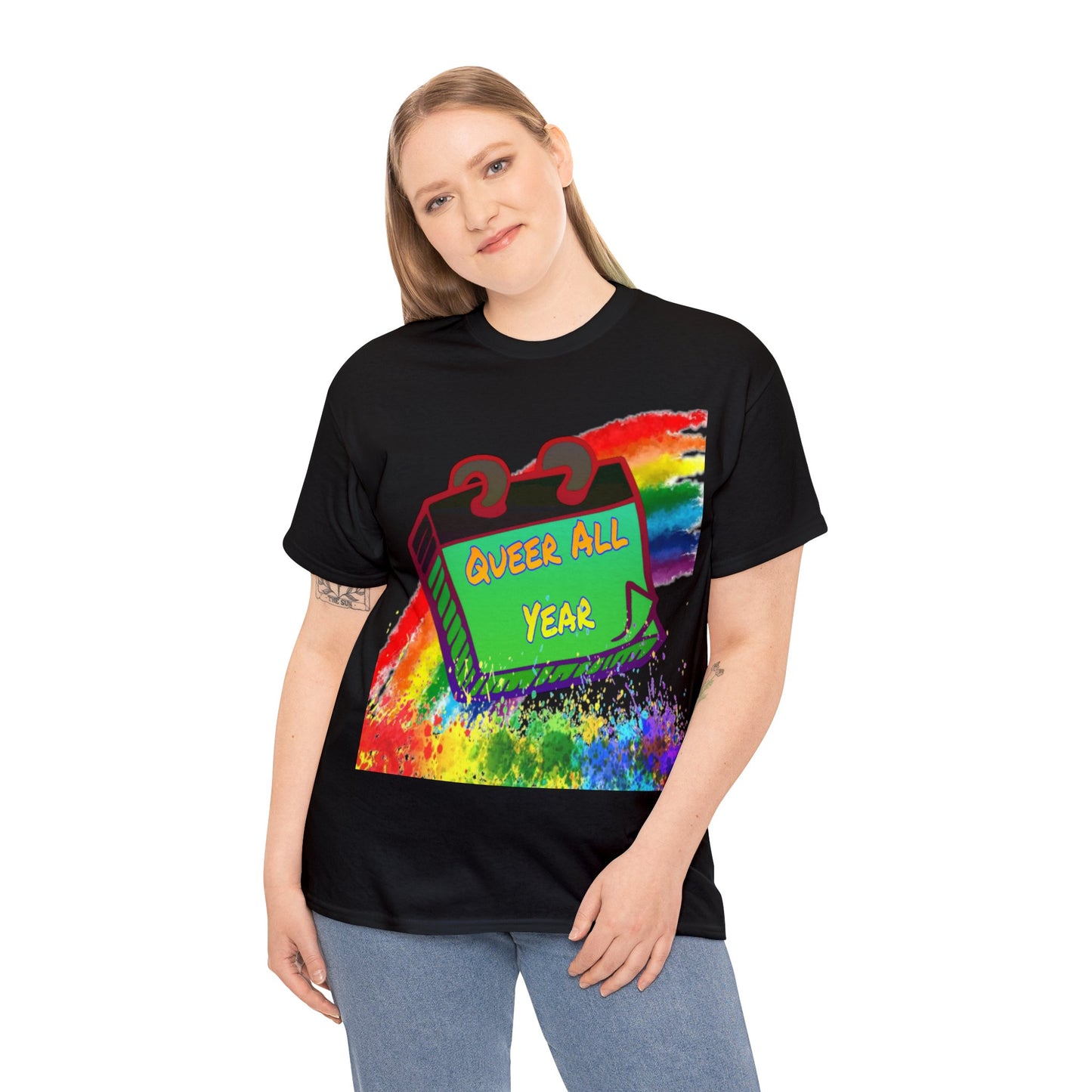 Queer All Year Unisex Heavy Cotton Tee