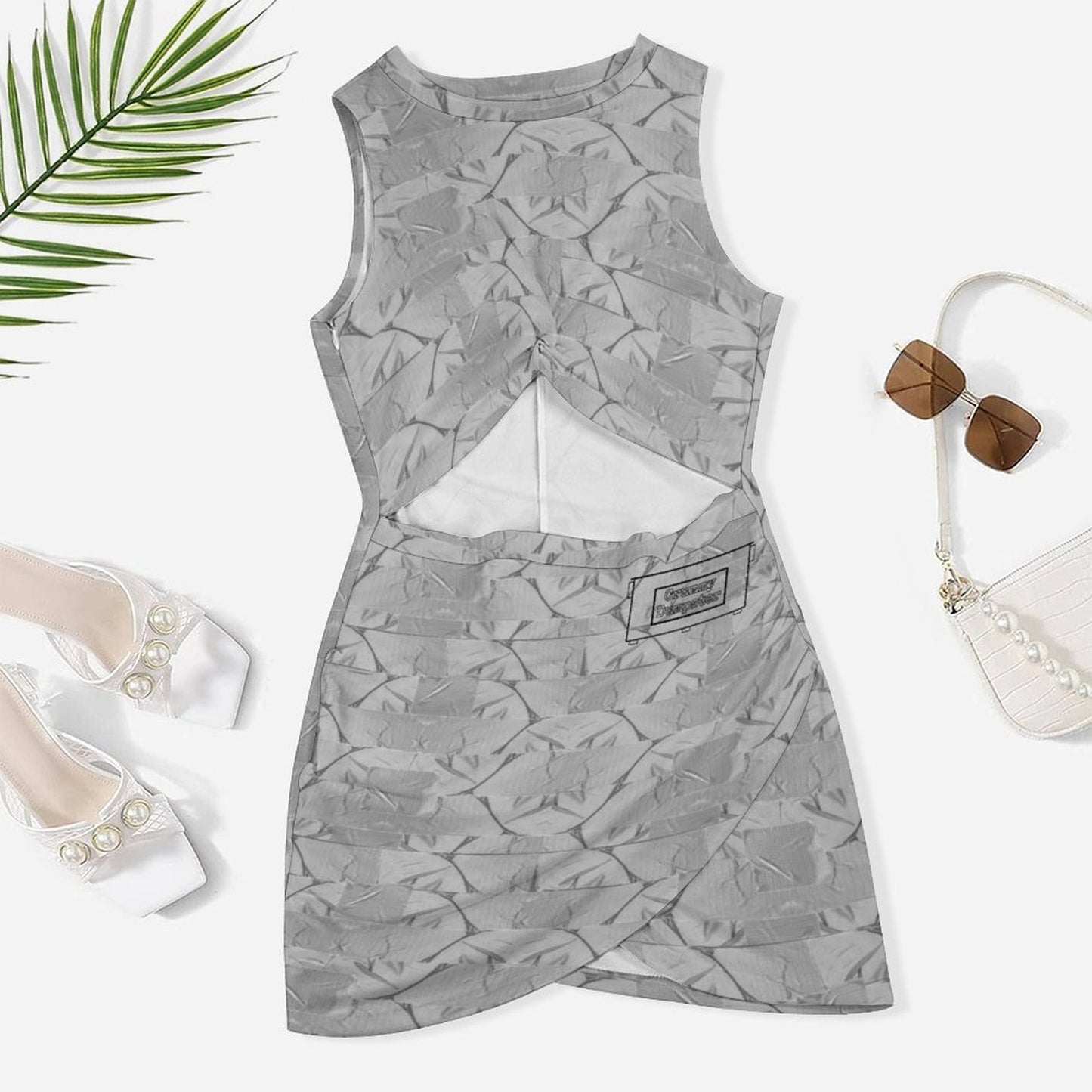 Ducted Cutout Bodycon Dress