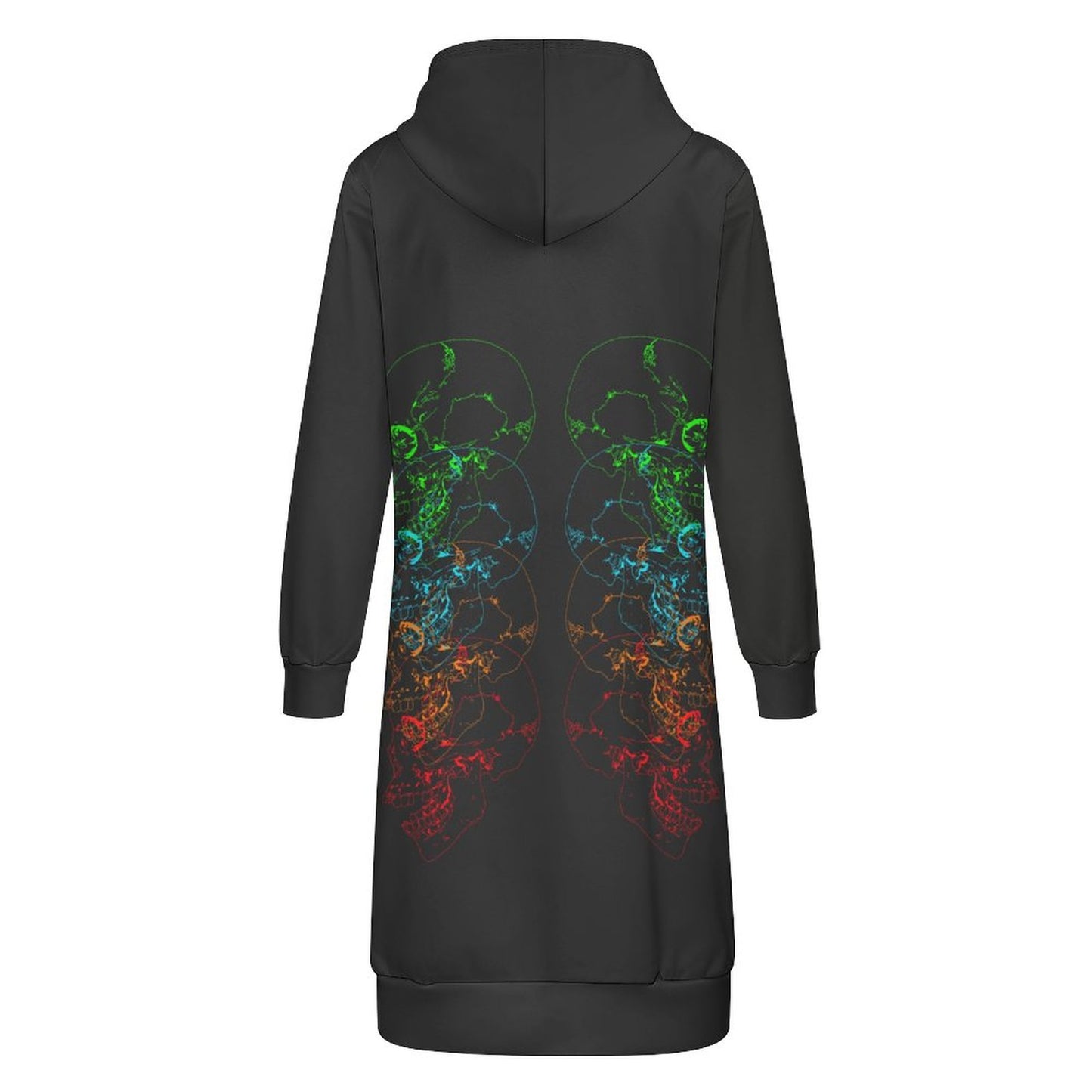 Skullcap Full Zipper Long Sleeve Hoodie