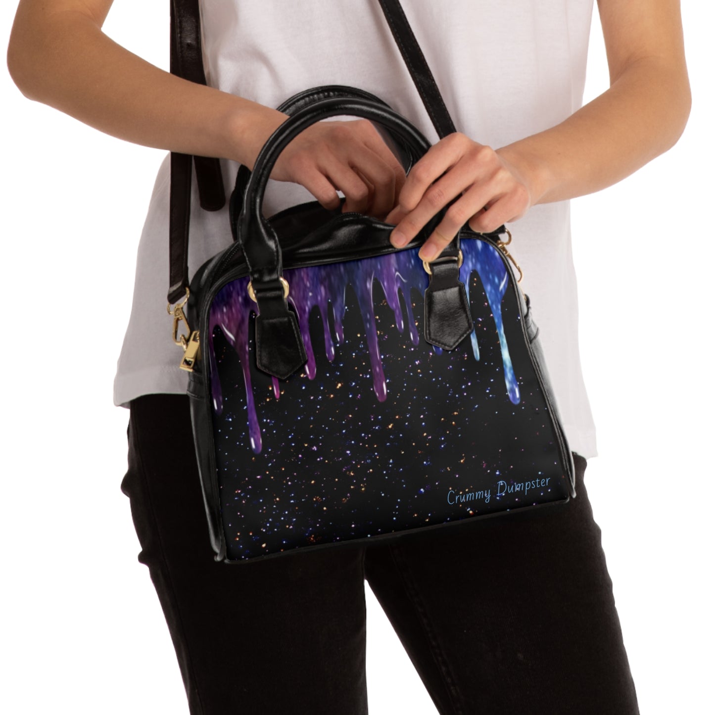 Galaxy Drip Shoulder Handbag