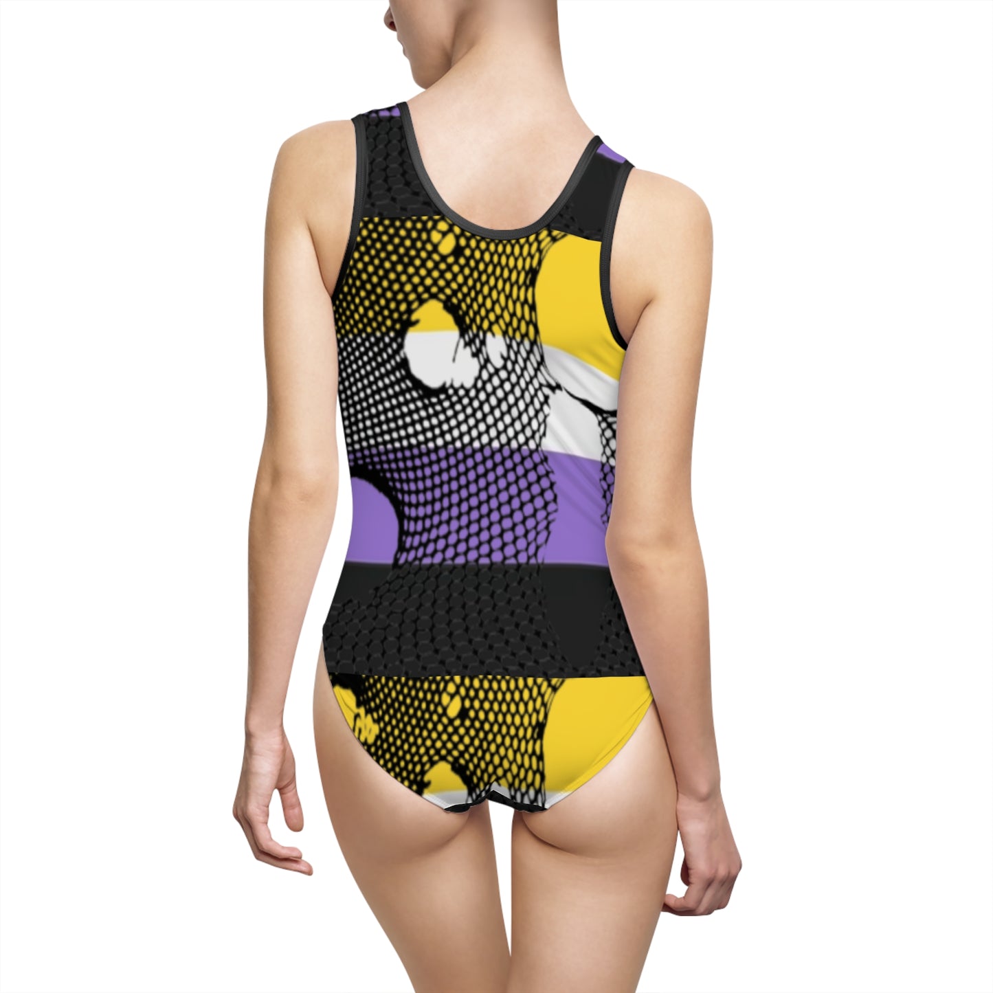 Non Binary Pride Classic One-Piece Swimsuit (AOP)