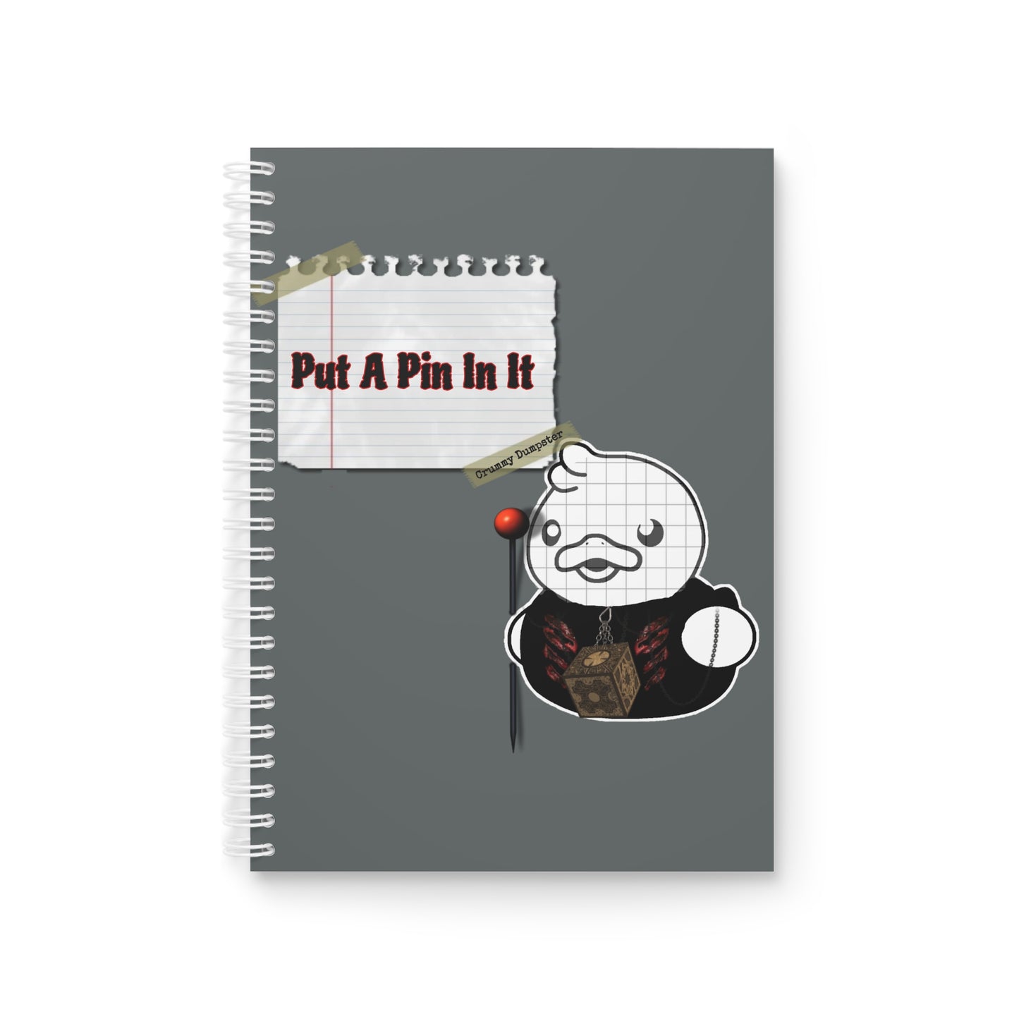 Pinned Up Spiral Notebook