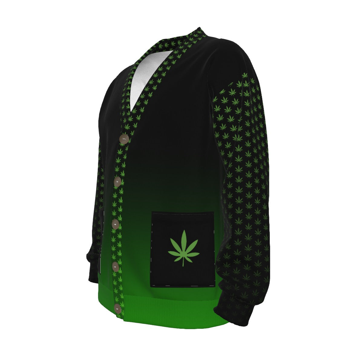 Dad's Stash Knitted Fleece Cardigan