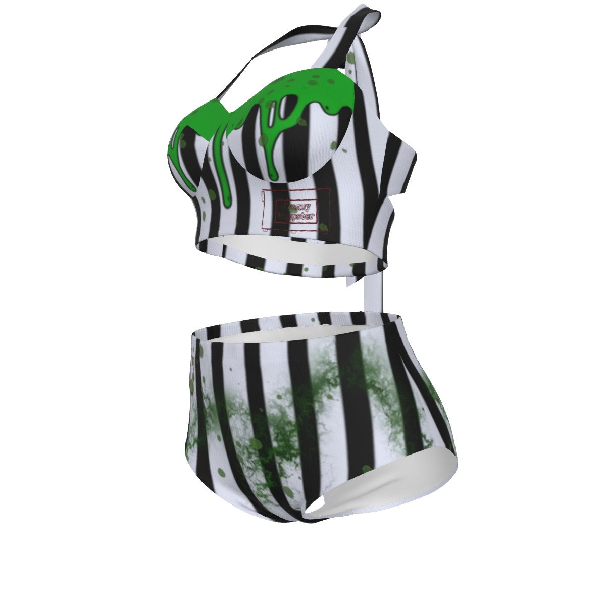 Beetle Gross Swimsuit Set With Halter