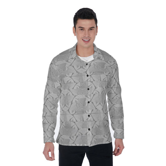 Ducted Print Men's Long Sleeve Shirt