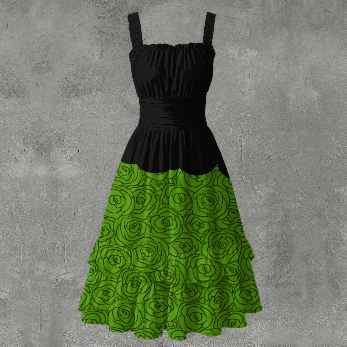 Wicked Ruffle Hem Dress
