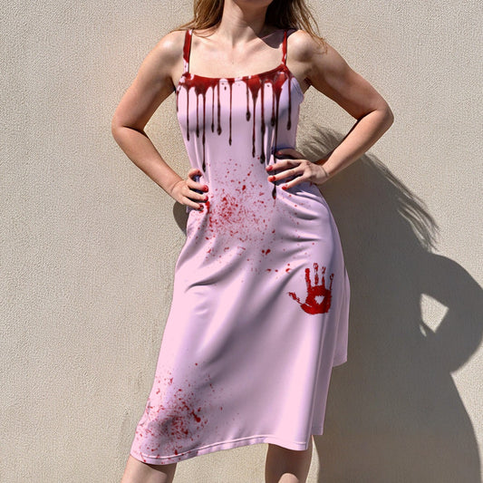 Plug It Up Sleeveless Suspender Dress