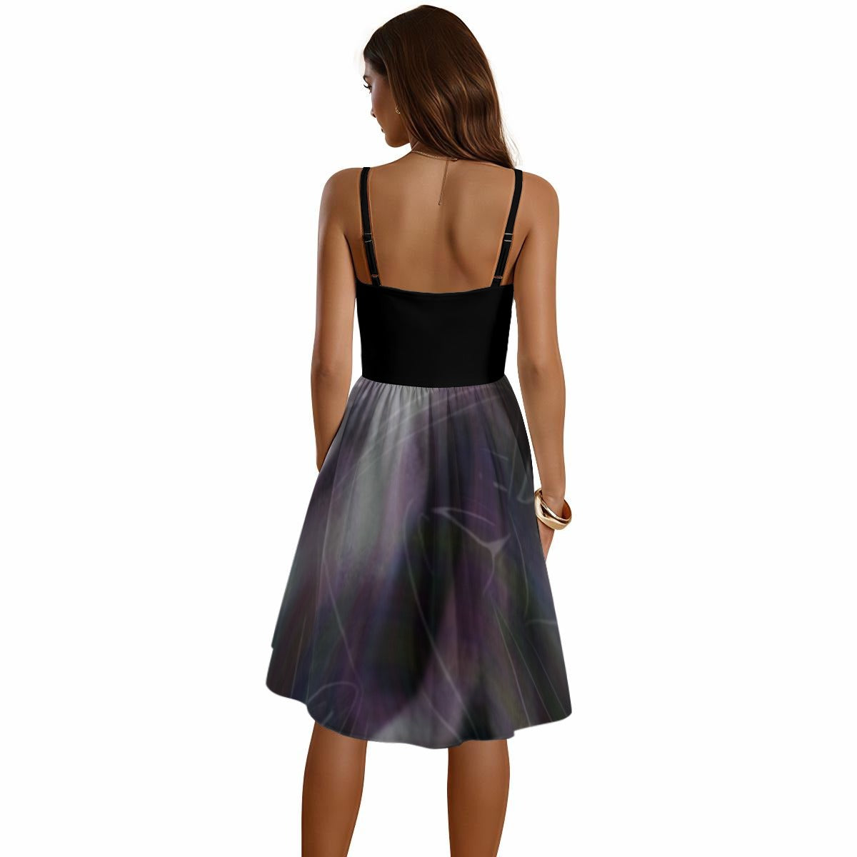 Oil Sloosh Spaghetti Strap Dress