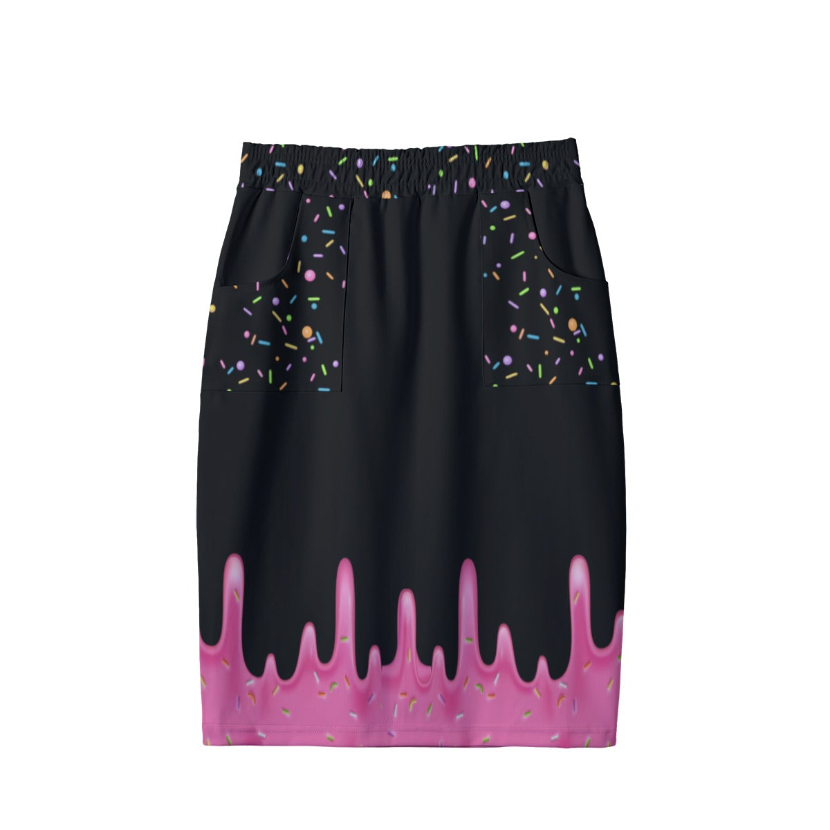 Drip Dip Short Pencil Skirt