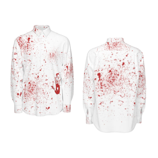 Bloodlust Men's Long Sleeve Shirt | 115GSM Cotton poplin