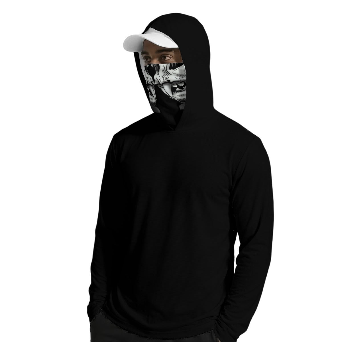 L.E. Thots N Sun Protection Hoodie with Face Cover