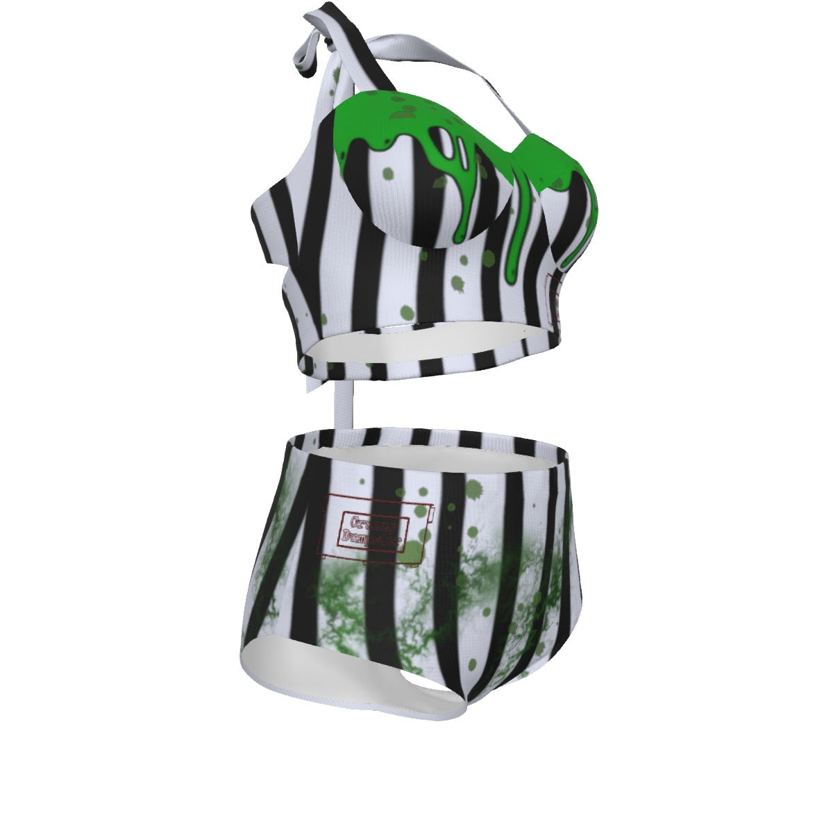 Beetle Gross Swimsuit Set With Halter