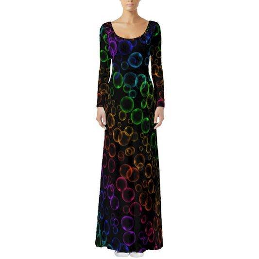 My Bubbles Velvet Shine Maxi Dress
