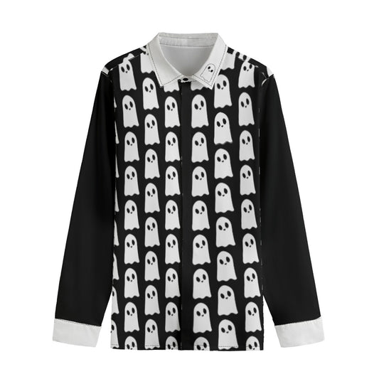 Spirited Lapel Collar Shirt