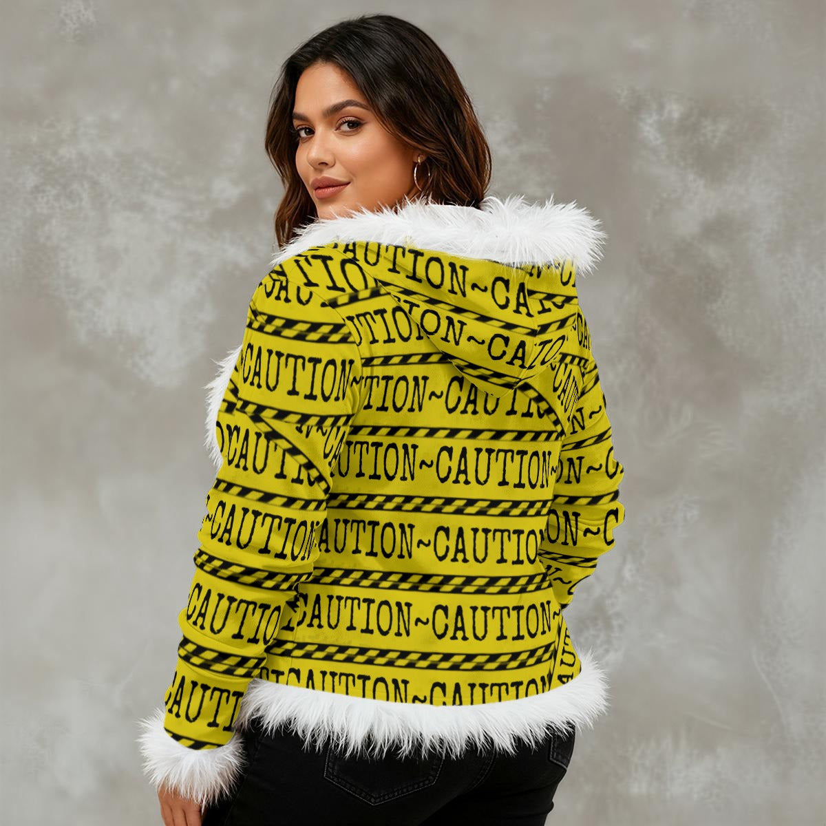 Caution Trash Hooded Jacket