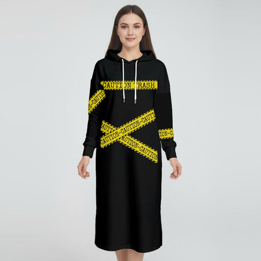 Trash Scene Fleece-Lined Hoodie Dress
